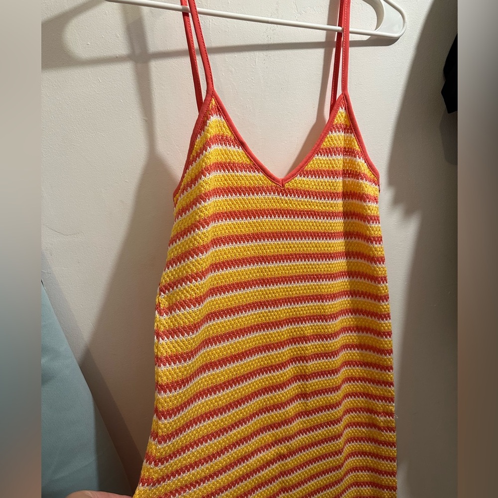 Knitted long summer dress